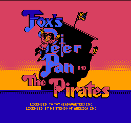 Pirates title screen for NES